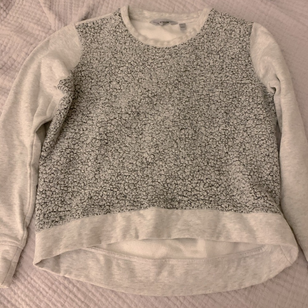 Athleta sweatshirt fuzzy front